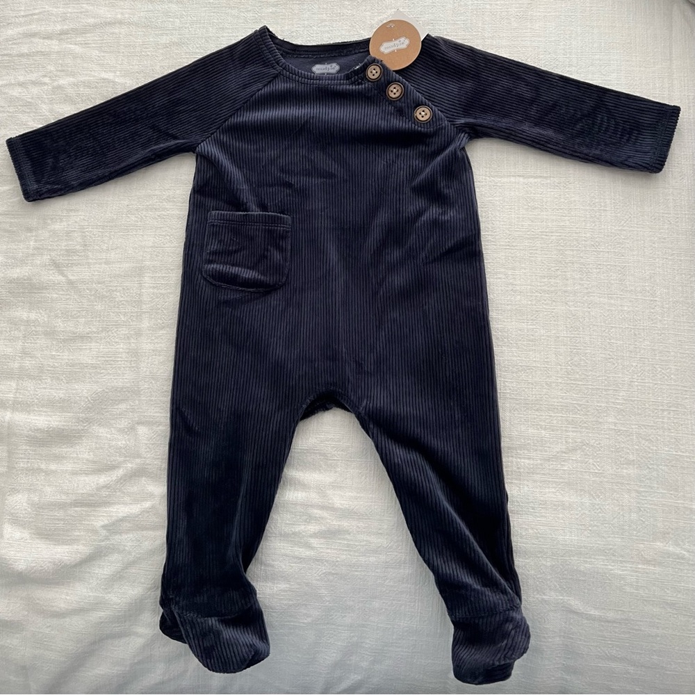 Mudpie velour onesie